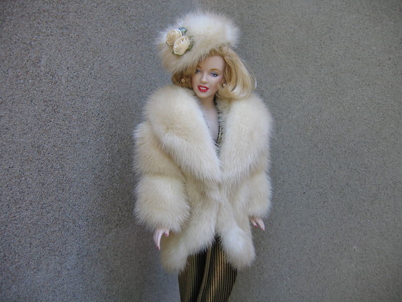 Barbie in a fur coat, heading out to dinner. She looks remarkably like Carol, one of my favorite diners